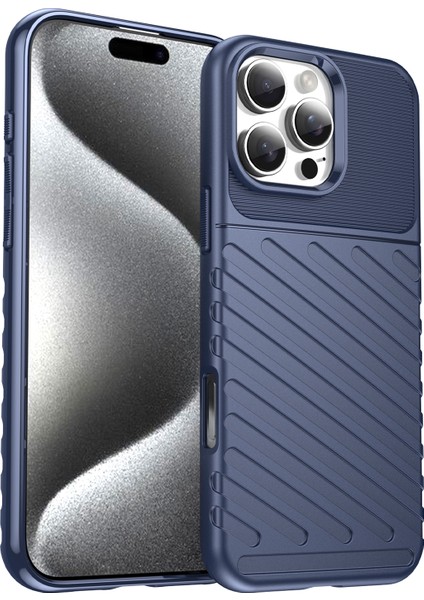 iPhone 16 Pro Max Dimi Doku Kalınlaştırılmış Tpu Telefon Kapağı (Yurt Dışından)