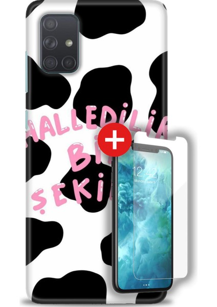 Samsung Galaxy A71 Hd Baskılı Kılıf + Mat Nano Ekran Koruyucu C (8)