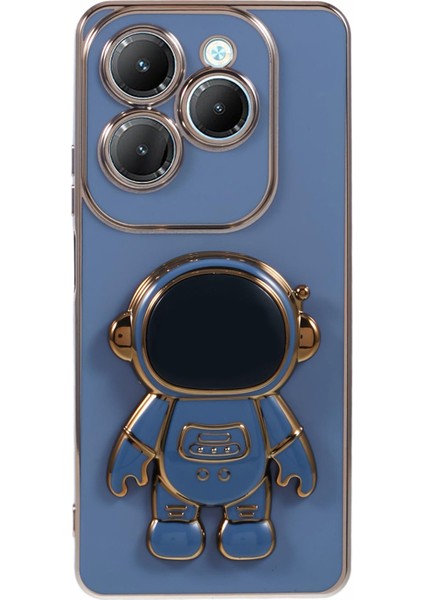 Infinix Hot 40 / Hot 40 Pro / Tecno Spark 20 Pro Yumuşak Tpu Telefon Kapağı Astronot Kickstand Tutucu (Yurt Dışından)