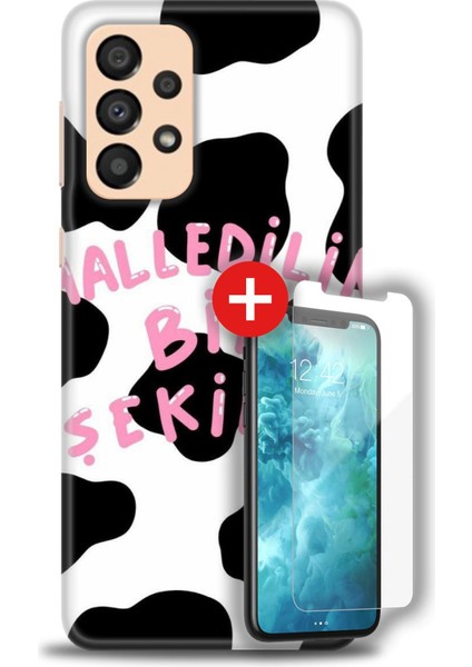 Samsung Galaxy A33 5g Hd Baskılı Kılıf + Mat Nano Ekran Koruyucu C (8)