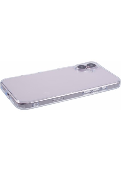 iPhone 16 Pc + Tpu Şeffaf Çizilmez Telefon Kapağı (Yurt Dışından)