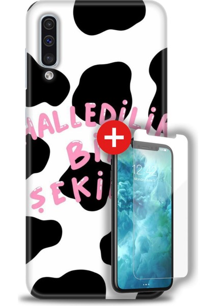 Samsung Galaxy A50 Hd Baskılı Kılıf + Mat Nano Ekran Koruyucu C (8)