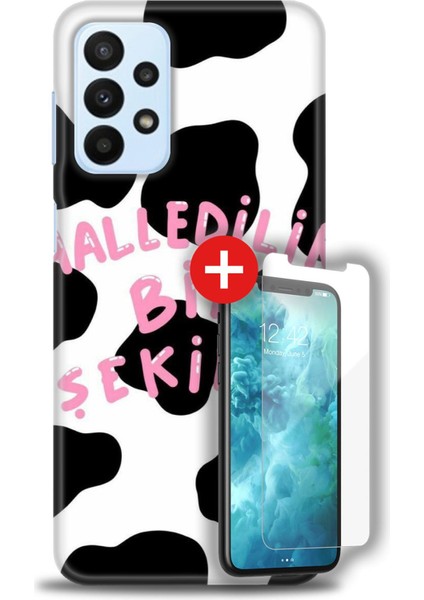 Samsung Galaxy A23 4g Hd Baskılı Kılıf + Mat Nano Ekran Koruyucu C (8)