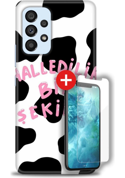 Samsung Galaxy A73 5g Hd Baskılı Kılıf + Mat Nano Ekran Koruyucu C (8)