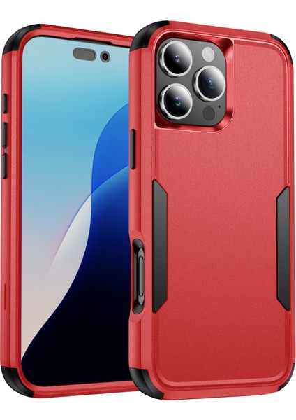 iPhone 16 Pro Max Arada Darbeye Dayanıklı Tpu+Pc Telefon Kapağı (Yurt Dışından)