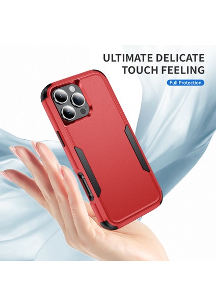 iPhone 16 Pro Max Arada Darbeye Dayanıklı Tpu+Pc Telefon Kapağı (Yurt Dışından)