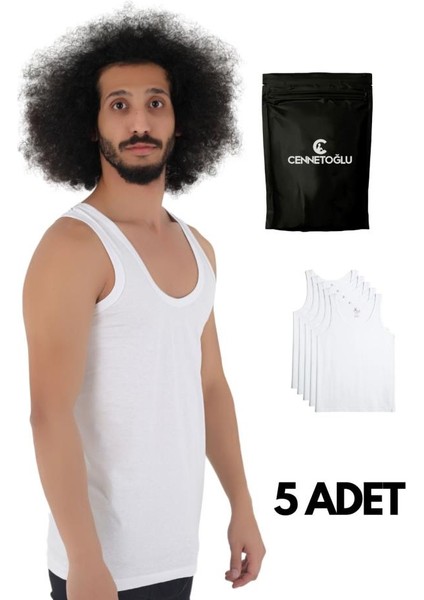 5 Adet Erkek Penye Atlet Ekonomik Paket fırsatları
