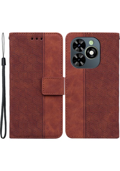 Tecno Spark Go 2024 4g / Spark 20 Düşmeyi Önleyici Deri Cüzdan Kılıfı (Yurt Dışından)