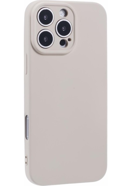 iPhone 16 Pro Tpu Arka Yumuşak Çizilmez Fiber Astar Telefon Kapağı (Yurt Dışından)