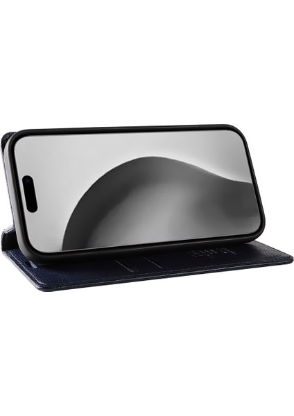 iPhone 16 Pro Max Cüzdan Manyetik Kapatma Deri Telefon Kılıfı (Yurt Dışından)