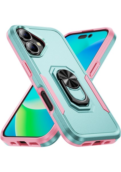 iPhone 16 Askeri Sınıf Yüzük Kickstand Pc+Tpu Telefon Kapağı (Yurt Dışından) fiyatları