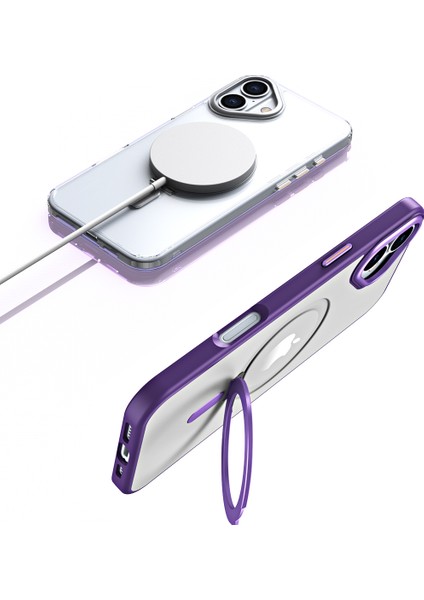 iPhone 16 Manyetik Tpu+Akrilik Kickstand Telefon Kapağı (Yurt Dışından) fiyatları