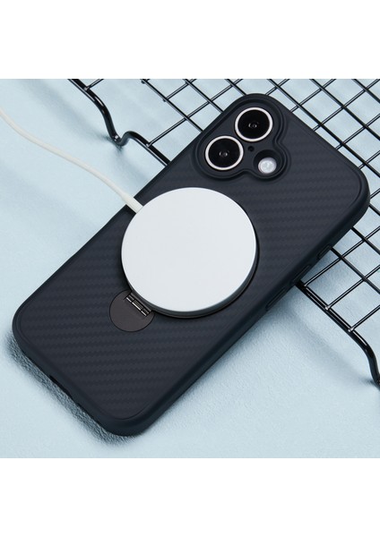 iPhone 16 Karbon Fiber Doku Manyetik Halka Kickstand Tpu+Pc Telefon Kapağı (Yurt Dışından) fırsatları