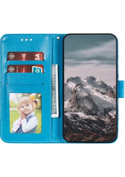 iPhone 16 Plus Pu Deri Cüzdan Telefon Kılıfı (Yurt Dışından)