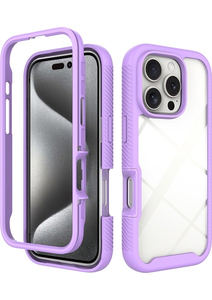 iPhone 16 Pro Düşme Önleyici Pc+Tpu Telefon Kılıfı (Yurt Dışından)