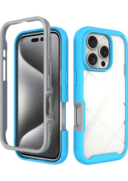 iPhone 16 Pro Düşme Önleyici Pc+Tpu Telefon Kılıfı (Yurt Dışından)