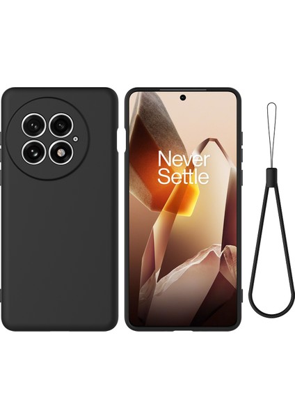 Oneplus 13 El Kayışı ile Sıvı Silikon Telefon Arka Kapak (Yurt Dışından)