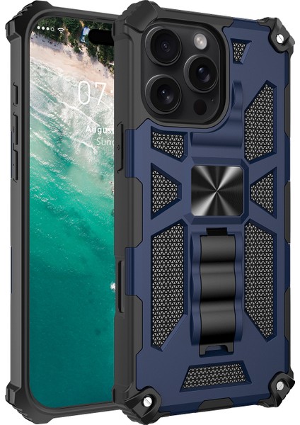 iPhone 16 Pro Max Kickstand Düşmeye Pc + Tpu Arka Kapak (Yurt Dışından) fiyatları