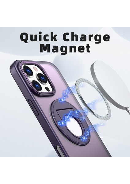 iPhone 16 Pro Tpu+Pc Kickstand Telefon Kılıfı Magsafe ile Uyumlu (Yurt Dışından) fiyatları