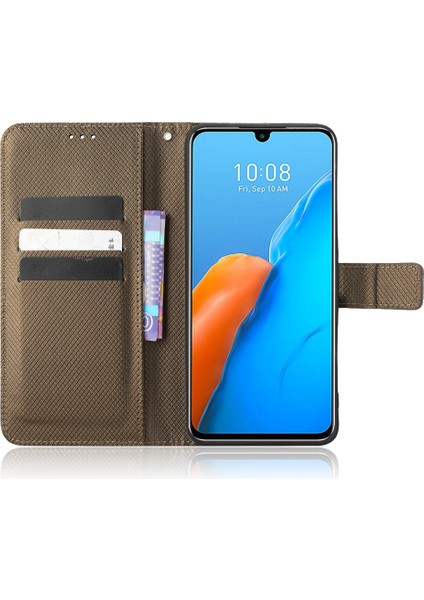 Infinix Note 12 Pro 4g X676B Tamamen Sarılmış Doku Pu Deri Deri Stand Manyetik Toka Kılıf Cüzdan Telefon Kapağı (Yurt Dışından)