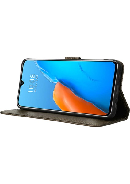 Infinix Note 12 Pro 4g X676B Tamamen Sarılmış Doku Pu Deri Deri Stand Manyetik Toka Kılıf Cüzdan Telefon Kapağı (Yurt Dışından)