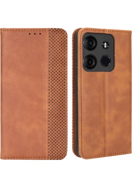 Tecno Spark Go 2023 4g Pu Deri Manyetik Kapak Standı Cüzdan Telefon Kılıfı (Yurt Dışından)