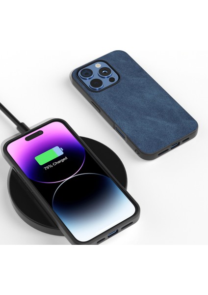 iPhone 16 Pro Max Pu Deri Pc Tpu Telefon Kapağı (Yurt Dışından)