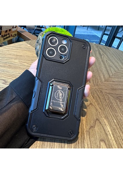iPhone 16 Pro Max Pc+Tpu Kickstand Telefon Kılıfı (Yurt Dışından)