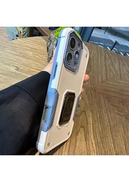 iPhone 16 Pro Max Pc+Tpu Kickstand Telefon Kılıfı (Yurt Dışından)