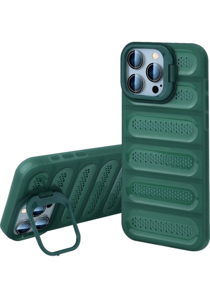 iPhone 16 Pro Max Kickstand Hava Yastıkları Anti-Drop Tpu+Pc Telefon Kapağı (Yurt Dışından)
