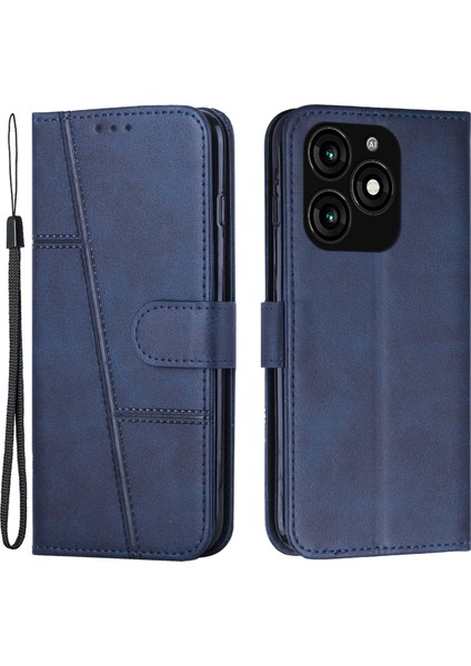 Tecno Spark 20 Flip Pu Deri Telefon Kılıfı Standlı Cüzdan (Yurt Dışından)