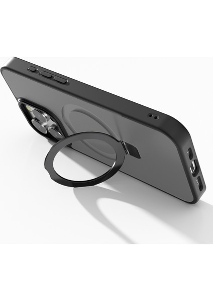 iPhone 16 Pro Max Manyetik Kickstand Tpu+Pc Telefon Kapağı (Yurt Dışından)