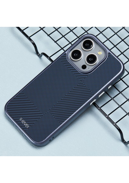 iPhone 16 Pro Max Karbon Nano-Fiber Doku Manyetik Sert Pc Telefon Kapağı (Yurt Dışından)