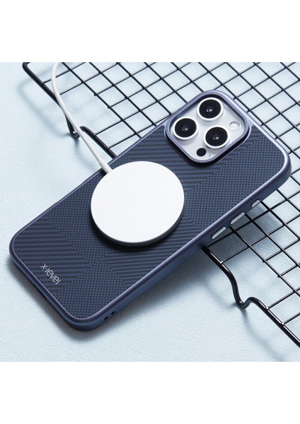 iPhone 16 Pro Max Karbon Nano-Fiber Doku Manyetik Sert Pc Telefon Kapağı (Yurt Dışından)