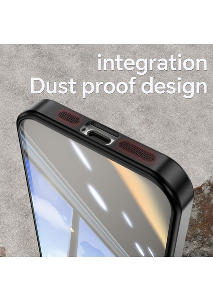 iPhone 16 Pro Max Düşmeye Dayanıklı Tpu + Akrilik Koruyucu Telefon Kapağı (Yurt Dışından)