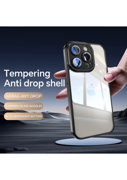 iPhone 16 Pro Max Düşmeye Dayanıklı Tpu + Akrilik Koruyucu Telefon Kapağı (Yurt Dışından)