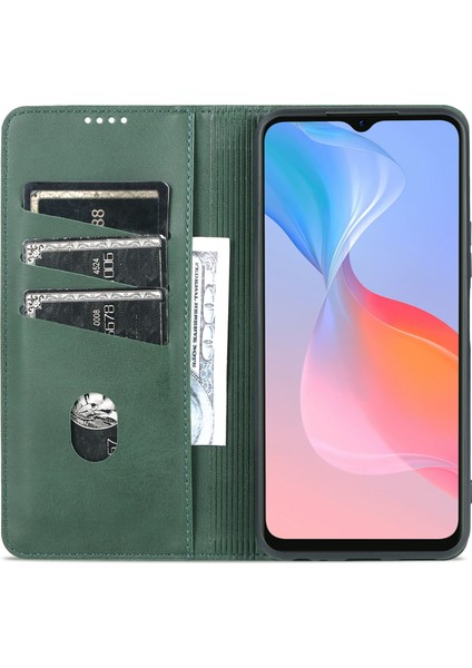 Vivo Y21/Y33S Tasarımı Manyetik Otomatik Kapanış Pu Deri Telefon Kılıfı (Yurt Dışından) fırsatları