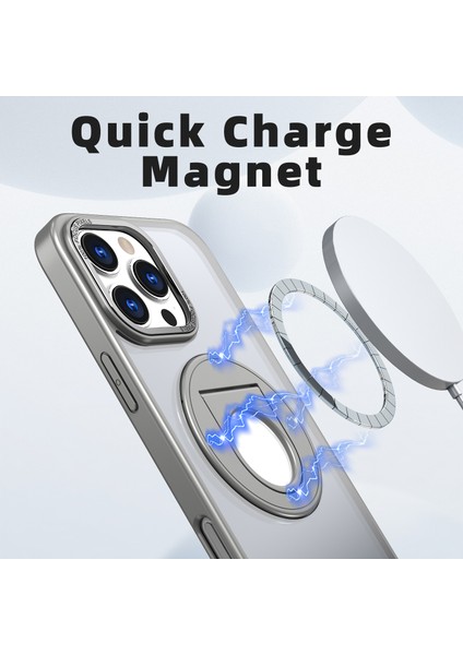 iPhone 16 Pro Tpu+Pc Kickstand Telefon Kılıfı Magsafe ile Uyumlu (Yurt Dışından) fiyatları
