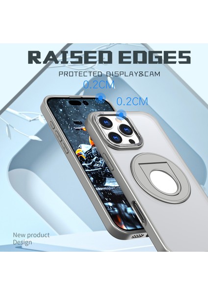 iPhone 16 Pro Tpu+Pc Kickstand Telefon Kılıfı Magsafe ile Uyumlu (Yurt Dışından) indirimleri