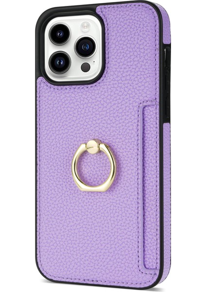 iPhone 16 Pro Max Pu+Tpu Kart Tutucu Telefon Kılıfı (Yurt Dışından)