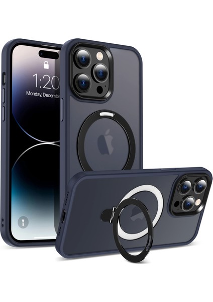 iPhone 16 Pro Manyetik Kickstand Tpu+Pc Telefon Kapağı (Yurt Dışından)
