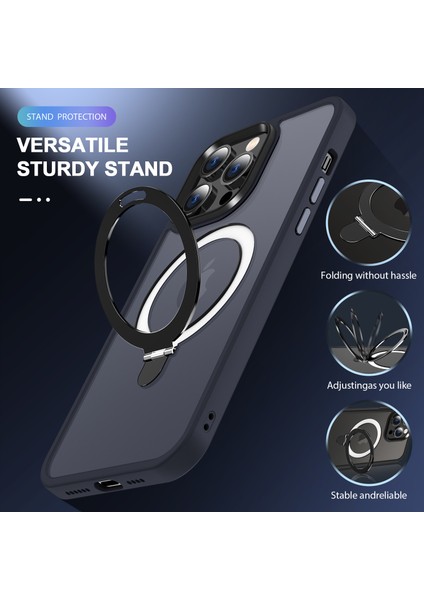 iPhone 16 Pro Manyetik Kickstand Tpu+Pc Telefon Kapağı (Yurt Dışından) modelleri