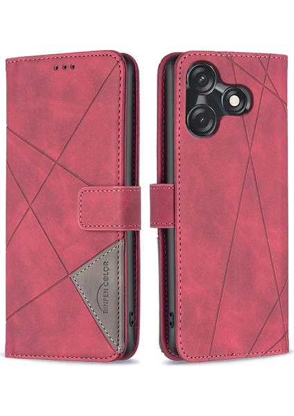 Tecno Spark 10 4g / Spark 10C 4g Telefon Cüzdan Kılıfı Deri Kabuk (Yurt Dışından)