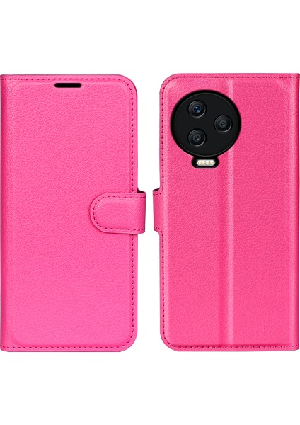 Infinix Note 12 Pro 4g Önleme Önleme Pu Deri Deri Cüzdan Kabuk Flip Stand Litchi Doku Telefon Kılıfı Kapak (Yurt Dışından)
