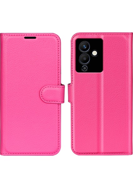 Infinix Note 12 Pro 5g Stand Telefon Kılıfı, Cüzdan Fonksiyonu Litchi Doku Deri Kabuk Kapağı (Yurt Dışından)