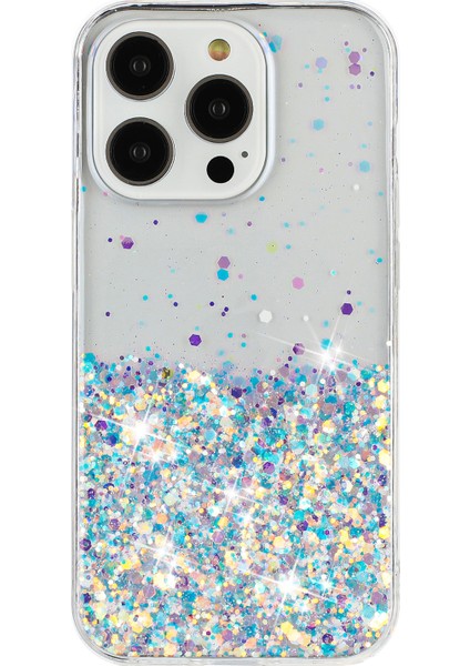 iPhone 16 Pro Sparkle Payetler Parlak Epoksi Tpu Telefon Kapağı (Yurt Dışından)