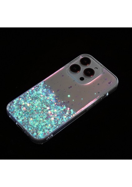 iPhone 16 Pro Sparkle Payetler Parlak Epoksi Tpu Telefon Kapağı (Yurt Dışından)