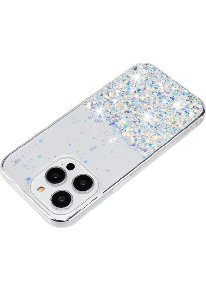 iPhone 16 Pro Sparkle Payetler Parlak Epoksi Tpu Telefon Kapağı (Yurt Dışından)