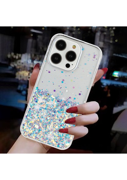 iPhone 16 Pro Sparkle Payetler Parlak Epoksi Tpu Telefon Kapağı (Yurt Dışından)