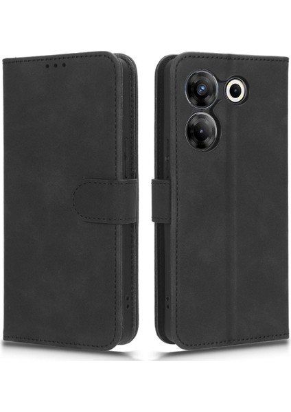 Tecno Camon 20 Pro 5g Cilt Dokunmatik Cüzdan Telefon Kılıfı Pu Deri Standı Kapak Çevirin (Yurt Dışından)